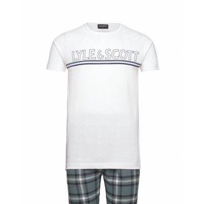 Dallas Pyjamas Vit *Villkorat Erbjudande Lyle & Scott