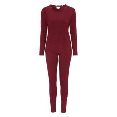 Damella Bamboo Plain Long Pyjamas Set