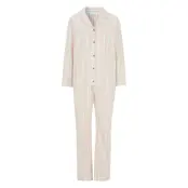 Damella Of Sweden Flannel Pyjamas Beige