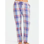 Damella of Sweden Flannel Pyjamas Trousers - Blue - XXL