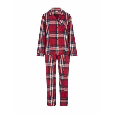 Damella Of Sweden Flannel Pyjamas Röd