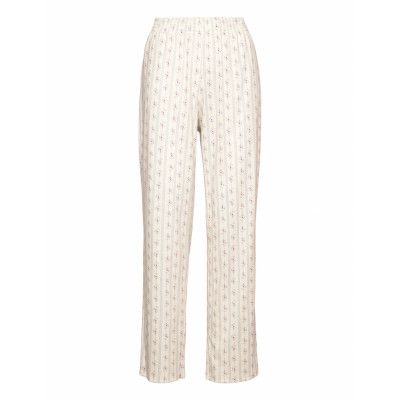 Damen Hose, Charm Cream Pyjamasbyxor Mjukisbyxor Creme Calida