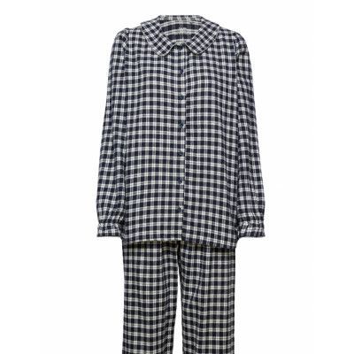Damen Pyjama, Dark Lapis Blue Pyjamas Multi/mönstrad Calida