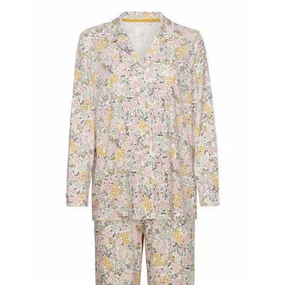 Night Lovers Butt D Pyjama *Villkorat Erbjudande Pyjamas Multi/mönstrad Calida