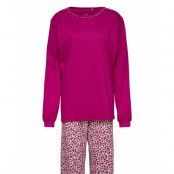 Damen Pyjama Mit Bündc, Orchid Flower *Villkorat Erbjudande Pyjamas Lila Calida