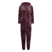 Decoy Heldragt M/Hætte Bottoms Jumpsuits Burgundy Decoy