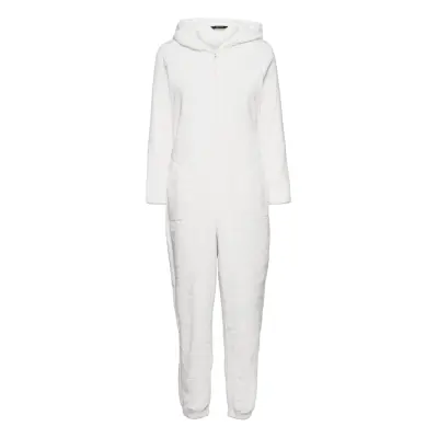 Decoy Piece W/Hood, Zipper Pyjamas Vit Decoy