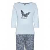 Decoy Py W/Print And Studs Pyjamas Blå Decoy