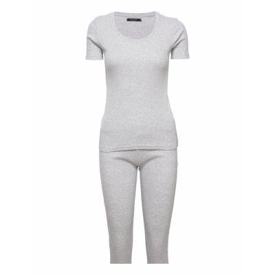 Decoy Decoy Rib Pj Set Grå