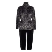 Decoy Velour Homewear Set *Villkorat Erbjudande Sweat-shirts & Hoodies Tracksuits - SETS Grå Decoy