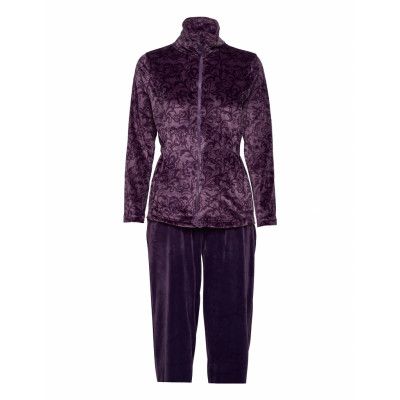 Decoy Velour Homewear Set Sweat-shirts & Hoodies Tracksuits - SETS Lila Decoy