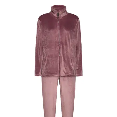 Decoy Velour Homewear Set Pyjamas Rosa Decoy