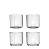 Design Letters Pyjamas Drinking Glass (Set Of 4Pcs) - Nude - 280 ML