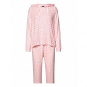 Dkny Cozy Club Hooded Top & Jogg. Pj Set Pyjamas Rosa DKNY Homewear