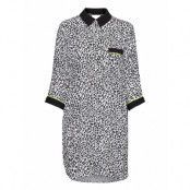 Dkny Wild Side Sleepshirt 3/4 Sl Pyjamas Svart DKNY Homewear