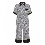 Dkny Wild Side Top & Capri Pj Set Pyjamas Svart DKNY Homewear
