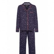 Dknyready Set Gift Top & Pant Set Folded Pyjamas Blå DKNY Homewear