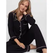 Dorina Charli Pyjama Top And Pants Set - Black - S