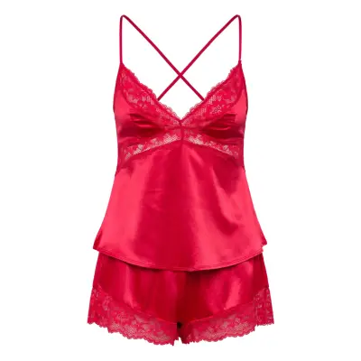 Dorina Lyra-Satin Top_Bottom Röd
