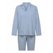 Dot Pyjamas Set Pyjamas Blå Becksöndergaard