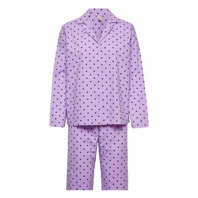 Dot Pyjamas Set *Villkorat Erbjudande Pyjamas Lila Becksöndergaard