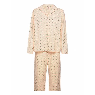 Dot Pyjamas Set Pyjamas Orange Becksöndergaard