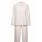 Dot Pyjamas Set Pyjamas Vit Becksöndergaard