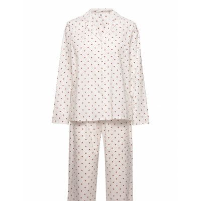 Dot Pyjamas Set Pyjamas Vit Becksöndergaard