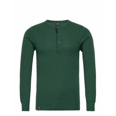 Dovre T-Shirt 1/1 Ærme/Stolpe Underwear Night & Loungewear Pyjama Tops Grön Dovre