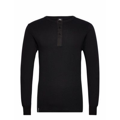 Dovre T-Shirt 1/1 Ærme/Stolpe Underwear Night & Loungewear Pyjama Tops Svart Dovre