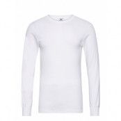 Dovre T-Shirts 1/1 Ærme Organi Underwear Night & Loungewear Pyjama Tops White Dovre