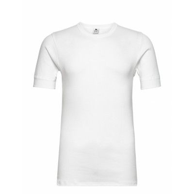 Dovre T-Shirts 1/4 Ærme Organi *Villkorat Erbjudande Underwear Night & Loungewear Pyjama Tops Vit Dovre