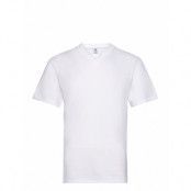 Dovre T-Shirts V-Neck Organic *Villkorat Erbjudande Underwear Night & Loungewear Pyjama Tops Vit Dovre