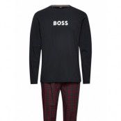 Easy Long Set Pyjamas Svart BOSS