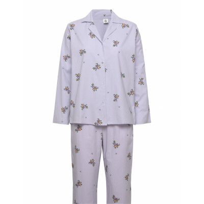 Elda Pyjamas Set *Villkorat Erbjudande Pyjamas Lila Becksöndergaard
