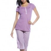 Esprit Vichy Pyjamas Set Purple * Fri Frakt *