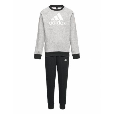 Essentials Logo Fleece Jogger Set Pyjamas Set Vit Adidas Performance