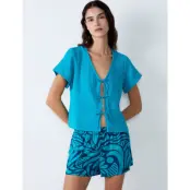 Etam Erin -  Pyjama Shirt - Blue - XS