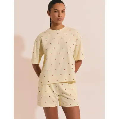 Etam Frutti - 2 Pieces Pyjama - Yellow - M