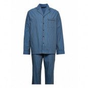 Ethan Cotton/Lyocell Pajama Set Pyjamas Blå *Villkorat Erbjudande Lexington Home