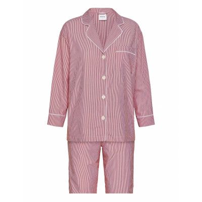Eve Thin Stripe *Villkorat Erbjudande Pyjamas Rosa Nufferton