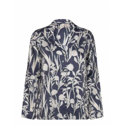 Fiore - Shirt Pyjama Pyjamas Navy Etam
