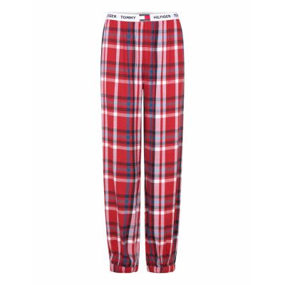 Tommy Hilfiger Flannel Cuffed Pant Röd
