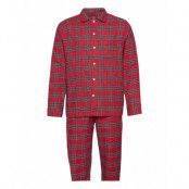 Flannel Pajama Set Pyjamas Röd GAP