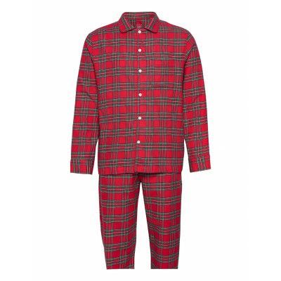 Flannel Pajama Set Pyjamas Röd GAP