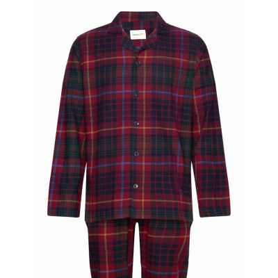 Flannel Pj Set Pants And Shirt Gb Pyjamas Multi/patterned GANT