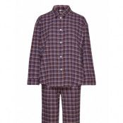 Becksöndergaard Flannel Pyjamas Set Burgundy