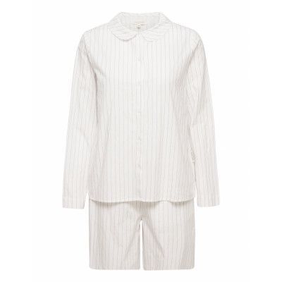 Frida Pajama - Purple Pin Pyjamas Kräm STUDIO FEDER