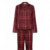 Full Flannel Pj Set *Villkorat Erbjudande Pyjamas Multi/mönstrad Tommy Hilfiger