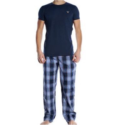 Gant Cotton Poplin Pyjama Set  Dark Sky Blue * Fri Frakt *